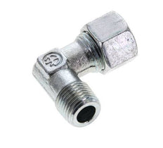 12L & M16x1.5 (con) Accesorio de corte acodado de acero zincado con roscas macho 315 bar ISO 8434-1