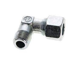 12L & M16x1.5 (con) Accesorio de corte acodado de acero zincado con roscas macho 315 bar ISO 8434-1