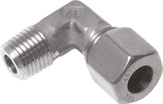 12L & M16x1.5 (con) Stainless Steel Elbow Compression Fitting with Male Threads 315 bar ISO 8434-1