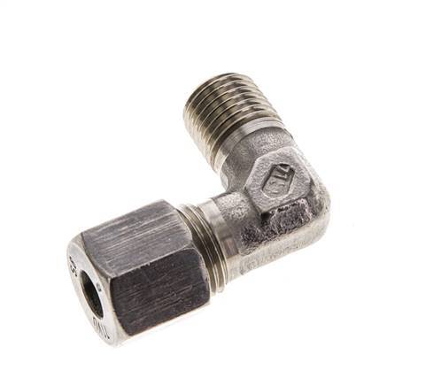 8S & M14x1.5 (con) Stainless Steel Elbow Cutting Fitting with Male Threads 630 bar ISO 8434-1