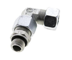 15L & M18x1.5 Zink plated Steel Elbow Cutting Fitting with Male Threads 315 bar Adjustable ISO 8434-1