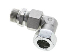 22L & M26x1.5 Zink plated Steel Elbow Cutting Fitting with Male Threads 160 bar Adjustable ISO 8434-1