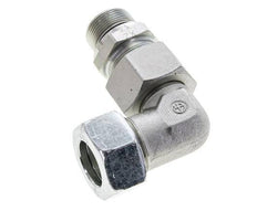 22L & M26x1.5 Zink plated Steel Elbow Cutting Fitting with Male Threads 160 bar Adjustable ISO 8434-1