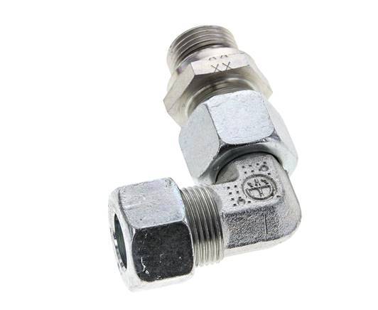 15L & G1/2'' Zink plated Steel Elbow Cutting Fitting with Male Threads 315 bar Adjustable ISO 8434-1