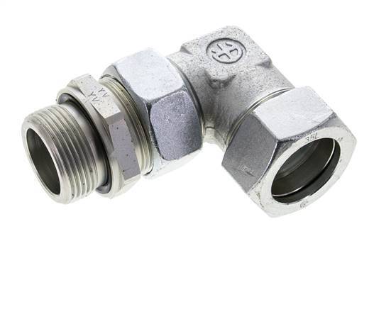 35L & G1-1/4'' Zink plated Steel Elbow Cutting Fitting with Male Threads 160 bar Adjustable ISO 8434-1