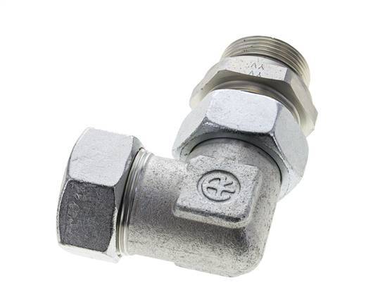 35L & G1-1/4'' Zink plated Steel Elbow Cutting Fitting with Male Threads 160 bar Adjustable ISO 8434-1