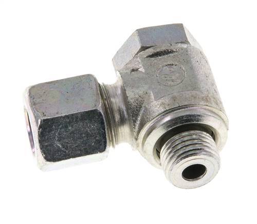 8LL y M10x1 Acero Zincado Racor Giratorio de Corte con Rosca Macho 100 bar Giratorio ISO 8434-1