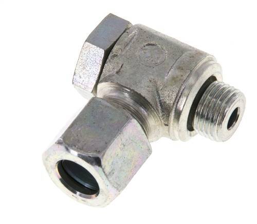 8LL y M10x1 Acero Zincado Racor Giratorio de Corte con Rosca Macho 100 bar Giratorio ISO 8434-1