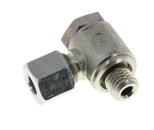 8L & M12x1.5 Racor giratorio de acero zincado con rosca macho 250 bar giratorio ISO 8434-1