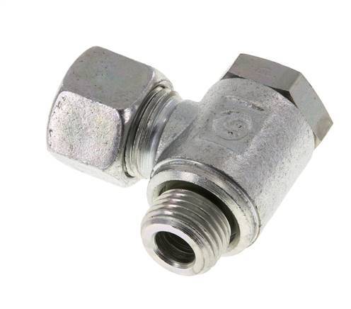 12L & M16x1.5 Zink plated Steel Swivel Joint Cutting Fitting with Male Threads 250 bar Rotatable ISO 8434-1