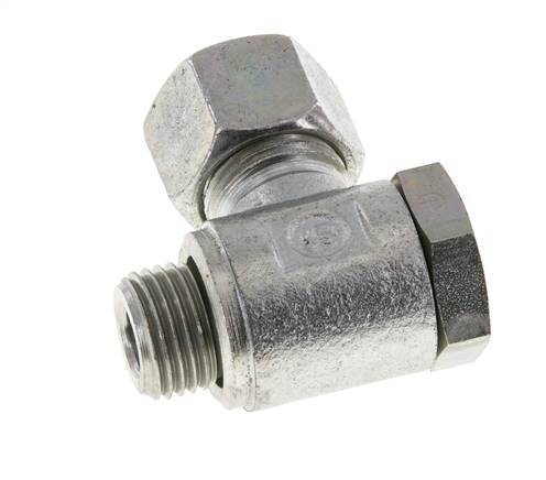 12L & M16x1.5 Zink plated Steel Swivel Joint Cutting Fitting with Male Threads 250 bar Rotatable ISO 8434-1