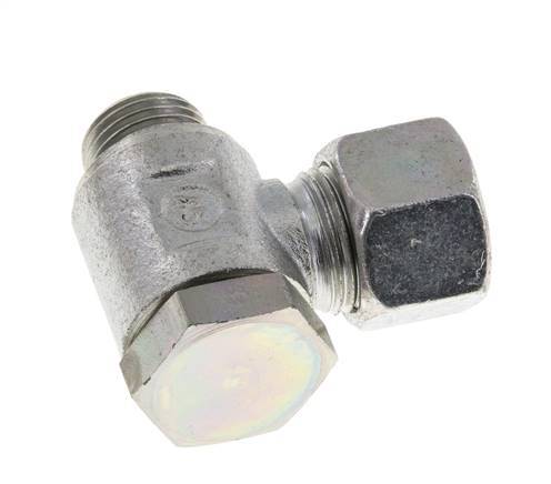 12L & M16x1.5 Zink plated Steel Swivel Joint Cutting Fitting with Male Threads 250 bar Rotatable ISO 8434-1
