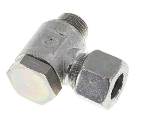 12L & M16x1.5 Zink plated Steel Swivel Joint Cutting Fitting with Male Threads 250 bar Rotatable ISO 8434-1