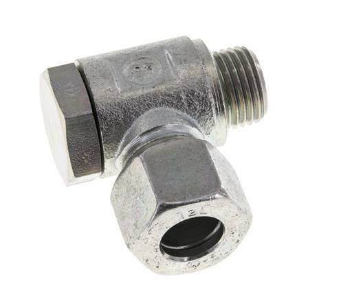 12L & M16x1.5 Zink plated Steel Swivel Joint Cutting Fitting with Male Threads 250 bar Rotatable ISO 8434-1