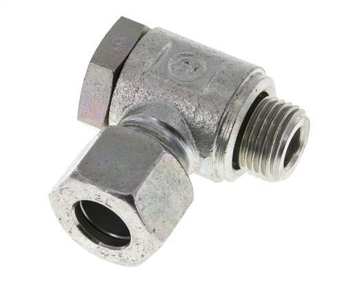 12L & M16x1.5 Zink plated Steel Swivel Joint Cutting Fitting with Male Threads 250 bar Rotatable ISO 8434-1