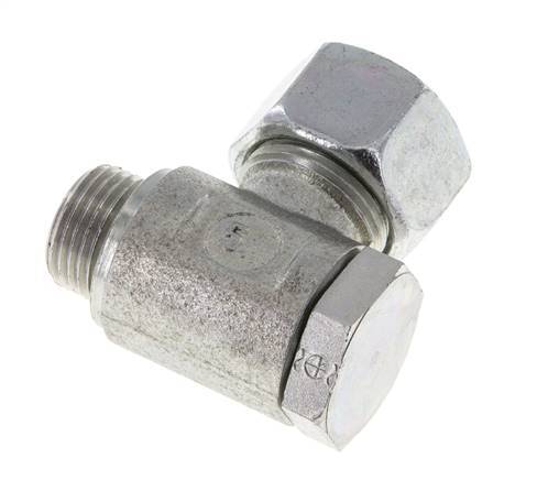 15L & M18x1.5 Zink plated Steel Swivel Joint Cutting Fitting with Male Threads 250 bar Rotatable ISO 8434-1