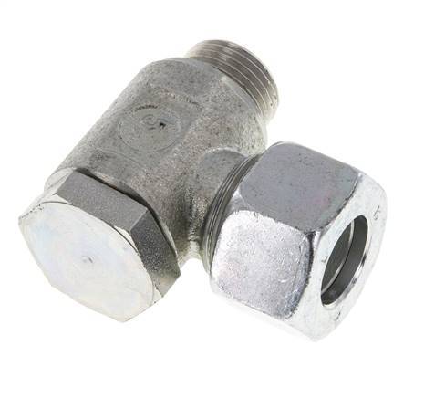 15L & M18x1.5 Zink plated Steel Swivel Joint Cutting Fitting with Male Threads 250 bar Rotatable ISO 8434-1