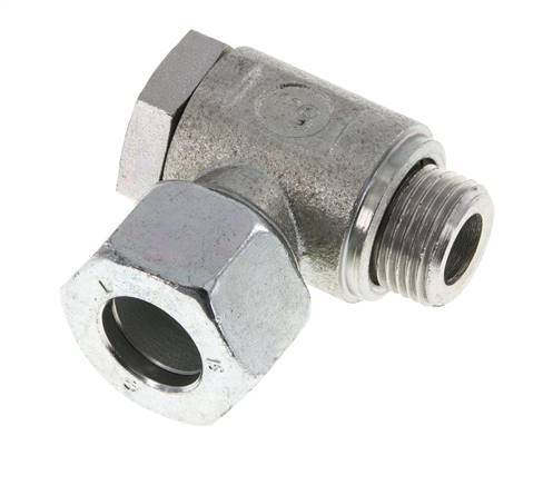 15L & M18x1.5 Zink plated Steel Swivel Joint Cutting Fitting with Male Threads 250 bar Rotatable ISO 8434-1