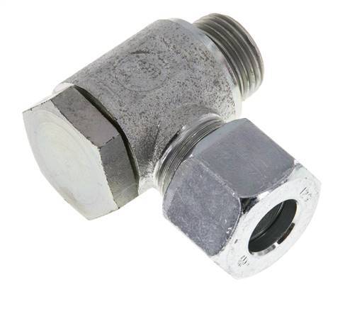 12S & M18x1.5 Racor giratorio de acero zincado con rosca macho 250 bar giratorio ISO 8434-1