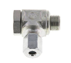 4LL & G1/8'' Acero Zincado Racor Giratorio de Corte con Rosca Macho 100 bar Giratorio ISO 8434-1