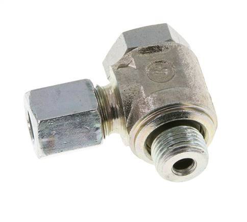 6LL & G1/8'' Zink plated Steel Swivel Joint Cutting Fitting with Male Threads 100 bar Rotatable ISO 8434-1