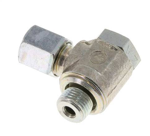 6LL & G1/8'' Zink plated Steel Swivel Joint Cutting Fitting with Male Threads 100 bar Rotatable ISO 8434-1
