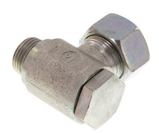 Racor giratorio de acero galvanizado 18L y G1/2'' con rosca macho 160 bar giratorio ISO 8434-1