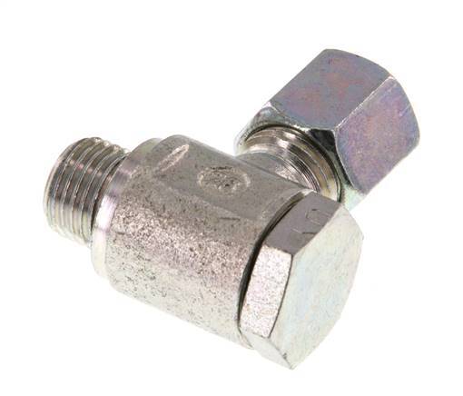 6S & G1/4'' Acero Zincado Racor Giratorio de Corte con Rosca Macho 250 bar Giratorio ISO 8434-1