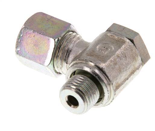 8S & G1/4'' Acero Zincado Racor Giratorio de Corte con Rosca Macho 250 bar Giratorio ISO 8434-1