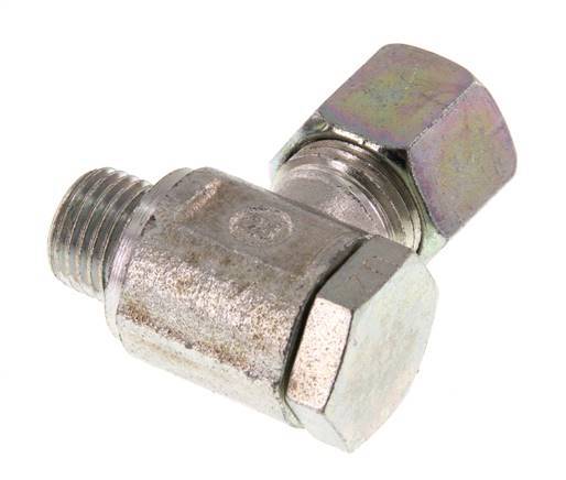 8S & G1/4'' Acero Zincado Racor Giratorio de Corte con Rosca Macho 250 bar Giratorio ISO 8434-1
