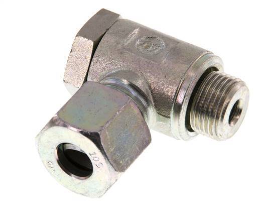 10S & G3/8'' Acero Zincado Racor Giratorio de Corte con Rosca Macho 250 bar Giratorio ISO 8434-1