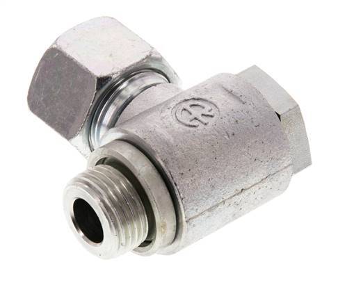 16S & G1/2'' Acero Zincado Racor Giratorio de Corte con Rosca Macho 160 bar Giratorio ISO 8434-1