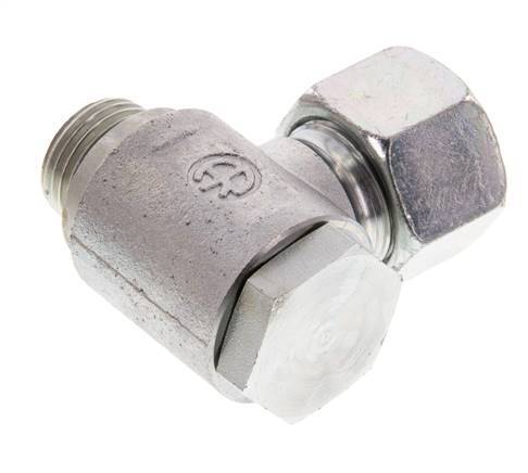 16S & G1/2'' Acero Zincado Racor Giratorio de Corte con Rosca Macho 160 bar Giratorio ISO 8434-1