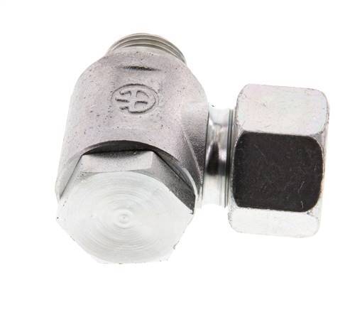 16S & G1/2'' Acero Zincado Racor Giratorio de Corte con Rosca Macho 160 bar Giratorio ISO 8434-1
