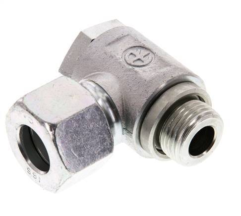 16S & G1/2'' Acero Zincado Racor Giratorio de Corte con Rosca Macho 160 bar Giratorio ISO 8434-1
