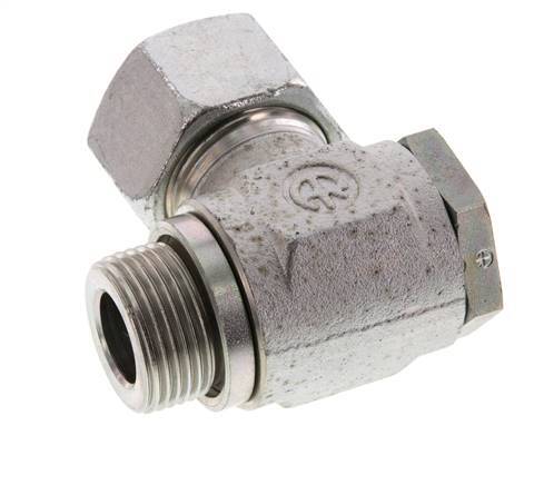 20S & G3/4'' Zink plated Steel Swivel Joint Cutting Fitting with Male Threads 160 bar Rotatable ISO 8434-1