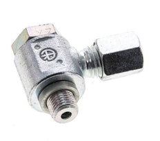 6L & M10x1 Zink plated Steel Swivel Joint Cutting Fitting with Male Threads 315 bar Rotatable ISO 8434-1