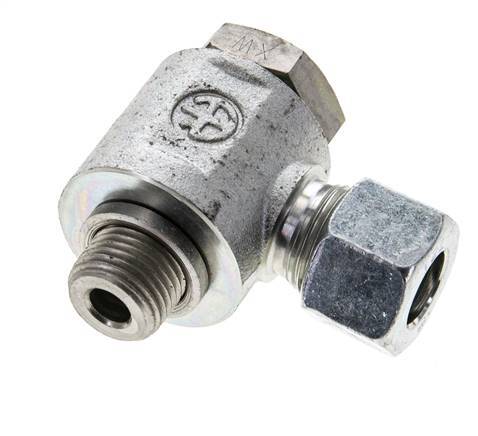 12L & M16x1.5 Zink plated Steel Swivel Joint Cutting Fitting with Male Threads 315 bar Rotatable ISO 8434-1