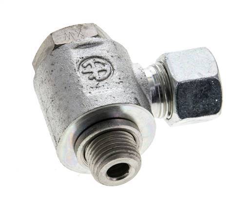 12L & M16x1.5 Zink plated Steel Swivel Joint Cutting Fitting with Male Threads 315 bar Rotatable ISO 8434-1