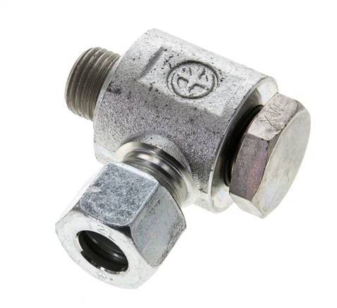 12L & M16x1.5 Zink plated Steel Swivel Joint Cutting Fitting with Male Threads 315 bar Rotatable ISO 8434-1