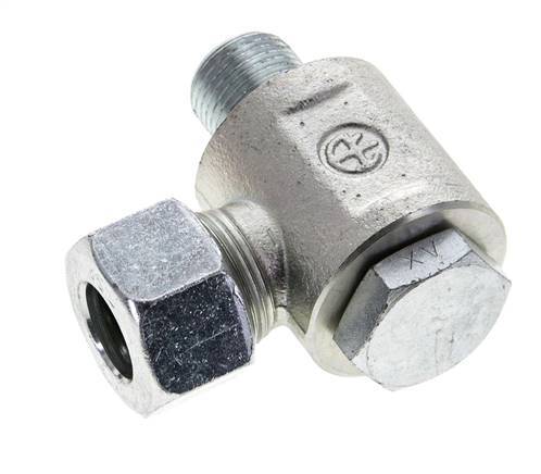 15L & M18x1.5 Zink plated Steel Swivel Joint Cutting Fitting with Male Threads 315 bar Rotatable ISO 8434-1