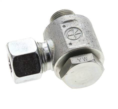12S & M18x1.5 Zink plated Steel Swivel Joint Cutting Fitting with Male Threads 400 bar Rotatable ISO 8434-1