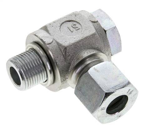 14S & M20x1.5 Zink plated Steel Swivel Joint Cutting Fitting with Male Threads 400 bar Rotatable ISO 8434-1