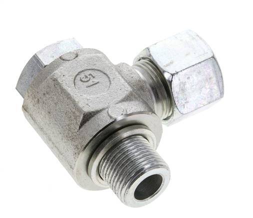 14S & M20x1.5 Zink plated Steel Swivel Joint Cutting Fitting with Male Threads 400 bar Rotatable ISO 8434-1