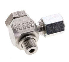6L & M10x1 Stainless Steel Swivel Joint Cutting Fitting with Male Threads 315 bar Rotatable ISO 8434-1