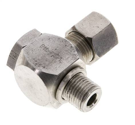 10S & M16x1.5 Stainless Steel Swivel Joint Cutting Fitting with Male Threads 400 bar Rotatable ISO 8434-1