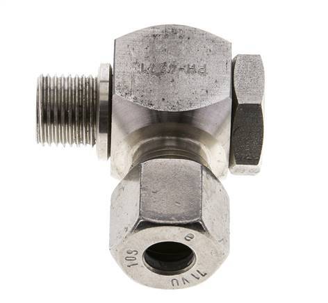 10S & M16x1.5 Stainless Steel Swivel Joint Cutting Fitting with Male Threads 400 bar Rotatable ISO 8434-1