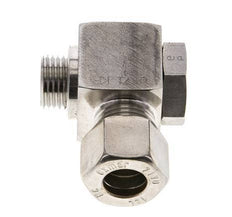 12L & M16x1.5 Stainless Steel Swivel Joint Compression Fitting with Male Threads 315 bar Rotatable ISO 8434-1