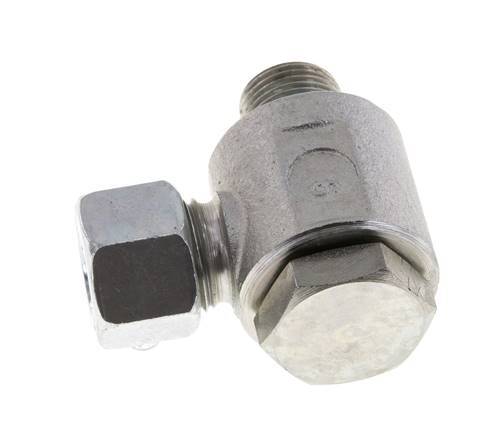 12L & G3/8'' Zink plated Steel Swivel Joint Cutting Fitting with Male Threads 315 bar Rotatable ISO 8434-1