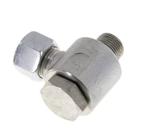 12L & G3/8'' Acero Zincado Racor Giratorio de Corte con Rosca Macho 315 bar Giratorio ISO 8434-1